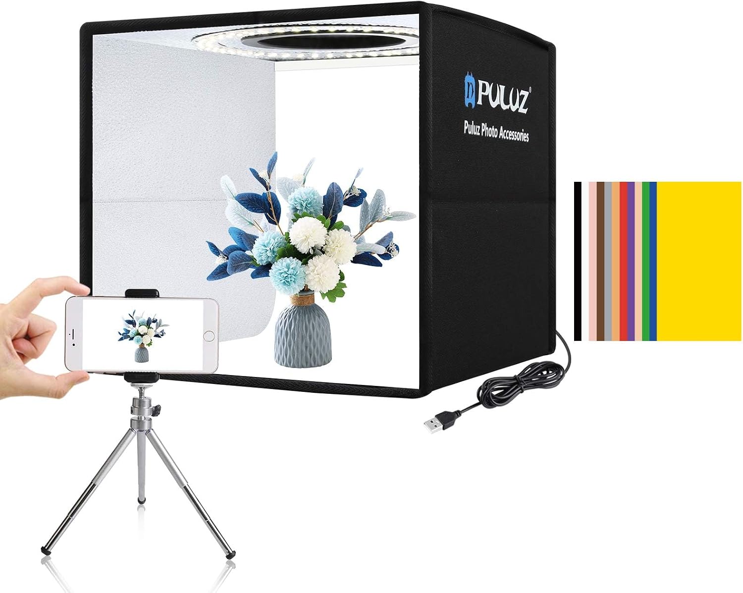 Photography Led Lighting Kit - ضوء فيديو LED RGB مع تحكم