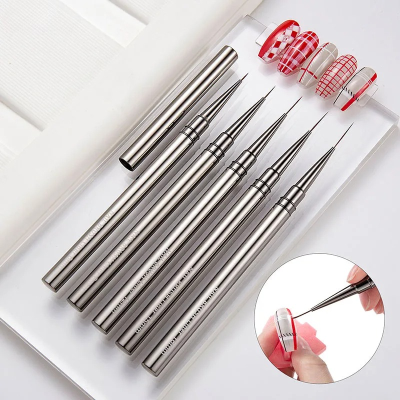 Coloured Gel Set - مجموعة من 5 فرش لرسم الأظافر،