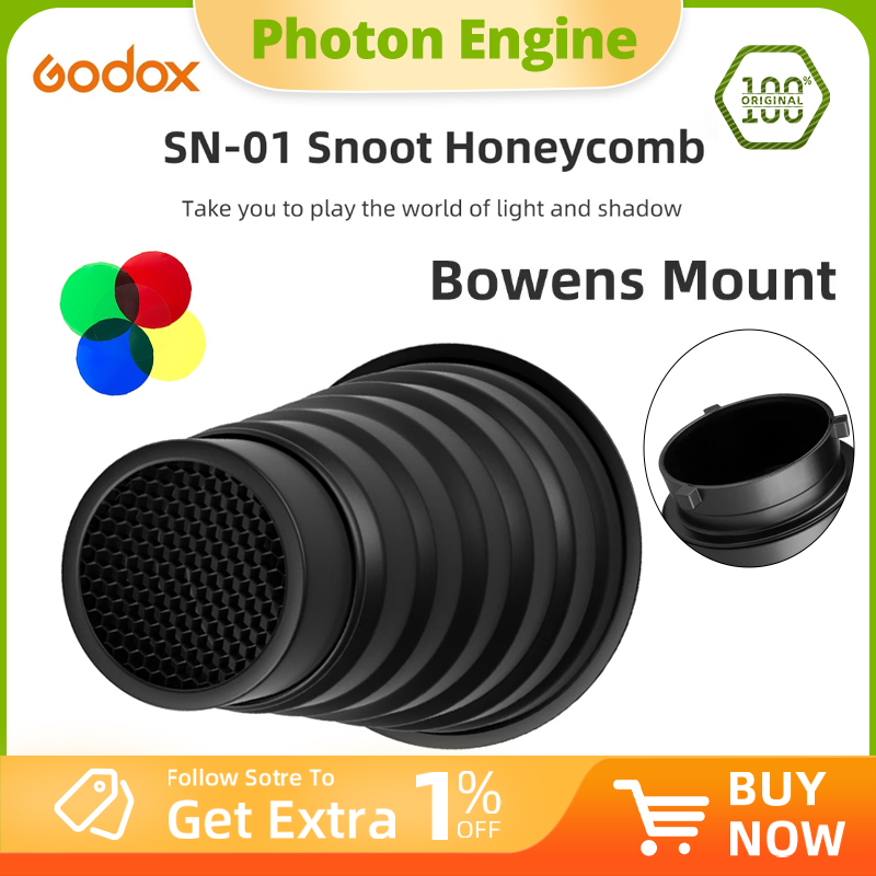Photography Lighting Type - GODOX SN-01 Bowens Snoot كبير، ملحقات