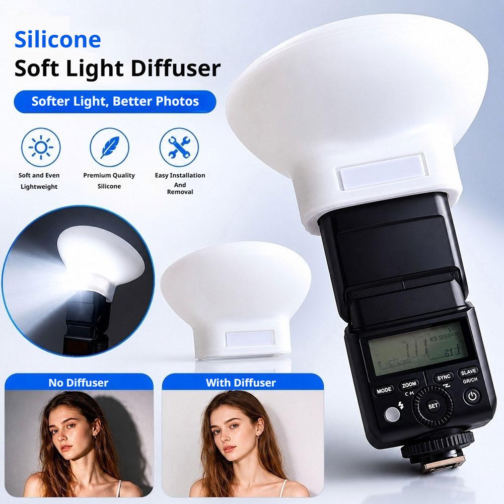 Photography Lighting Case - غطاء ناشر ضوء سيليكون ناعم محمول