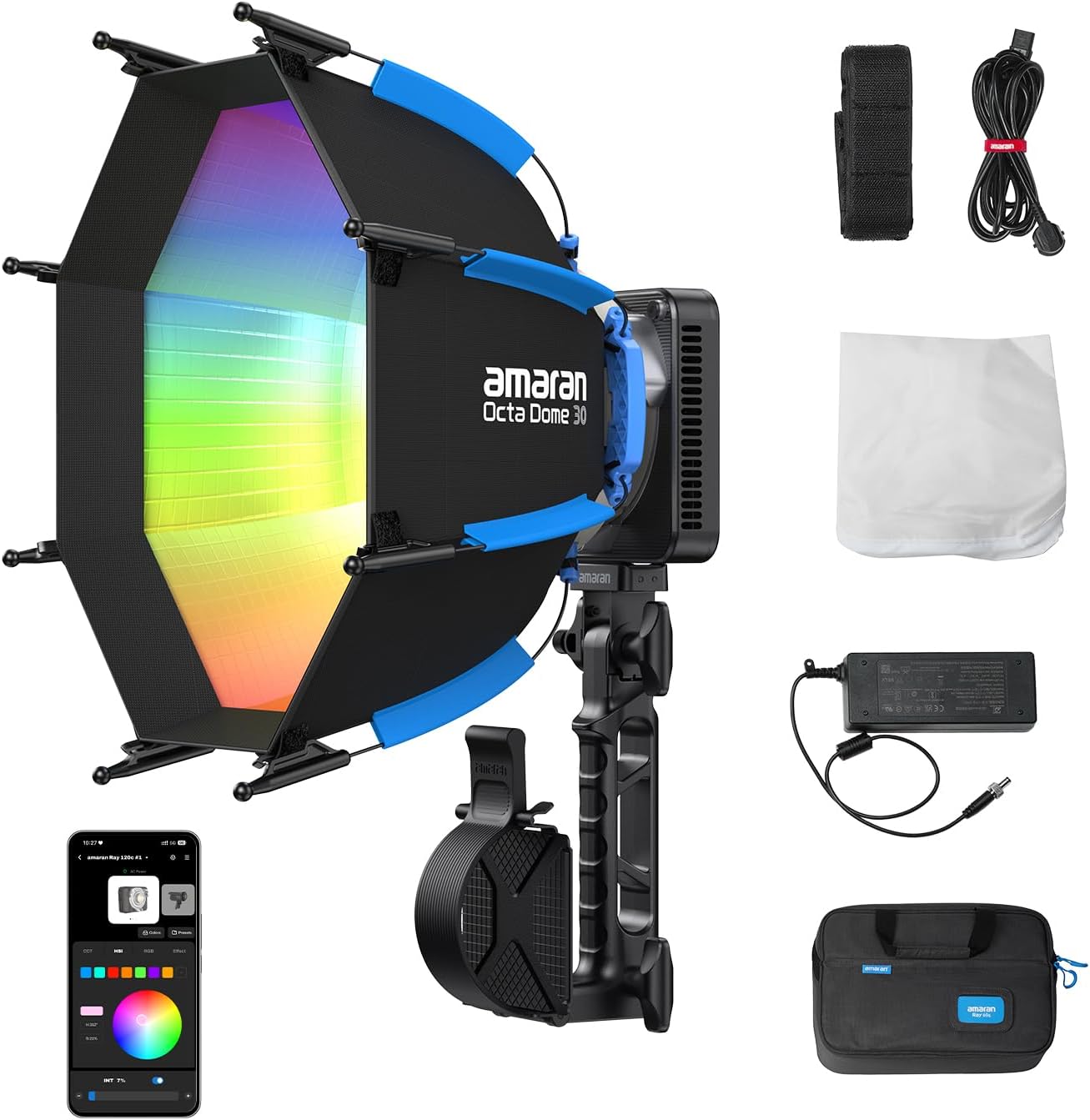 Photography Lighting Bag - ضوء فيديو LED RGB بقوة 120