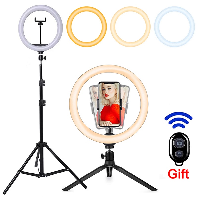 Photography Lighting Set Up - إضاءة حلقية LED للسيلفي 16/26/33 سم