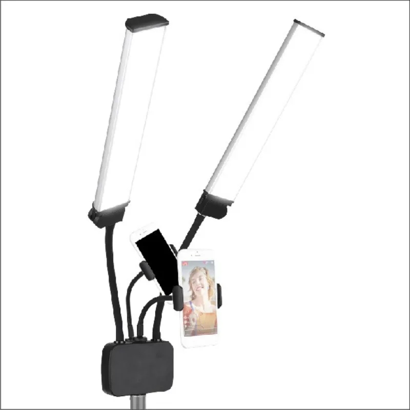 Photography Still Life Lighting - ضوء تصوير LED بأنبوب مزدوج الذراع،