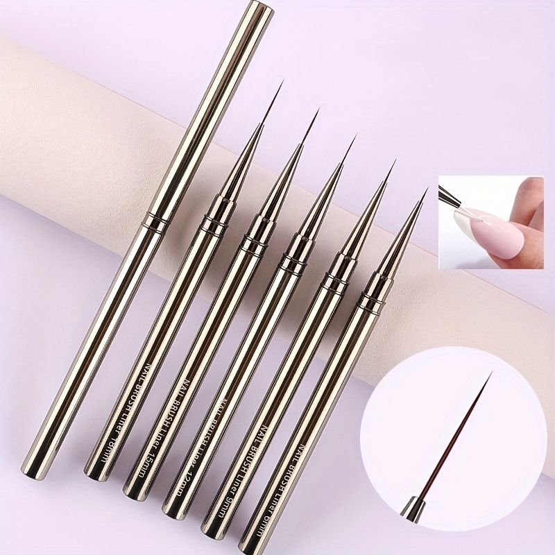 Coloured Gel Set - 5 قطعة مسمار الفن بطانة فرش