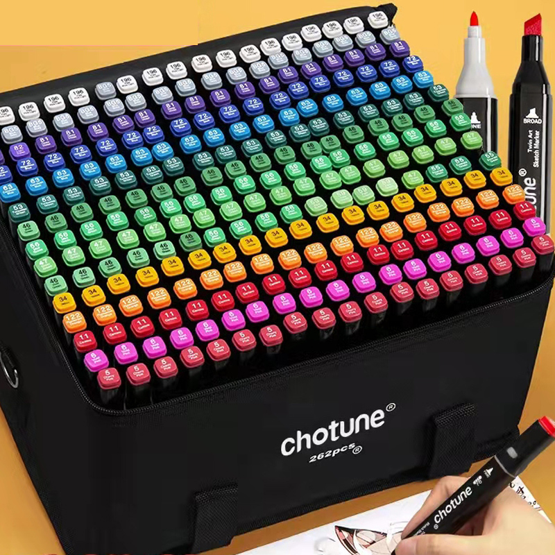Coloured Gel Set - 24-80 لون مزدوج الرأس مجموعة أقلام