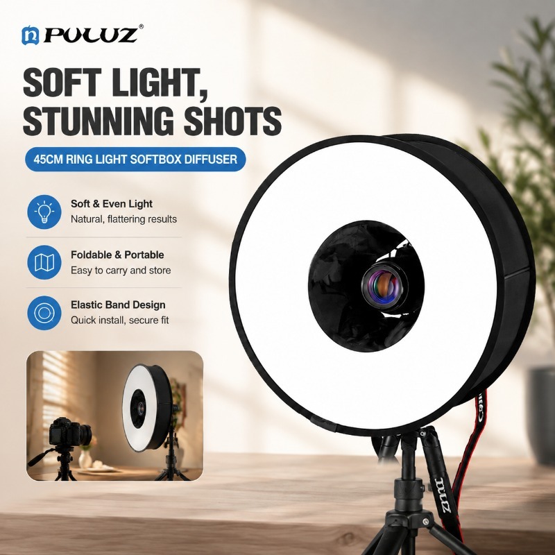Photography Lighting Type - صندوق إضاءة قابل للطي بقطر 45