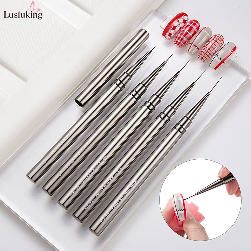 Coloured Gel Set - 5 قطعة مسمار الفن بطانة فرش