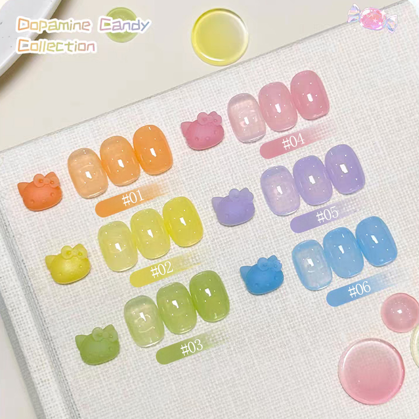 طلاء أظافر جل شفاف بألوان الدو - مراجعة Coloured Gel Set وسعره