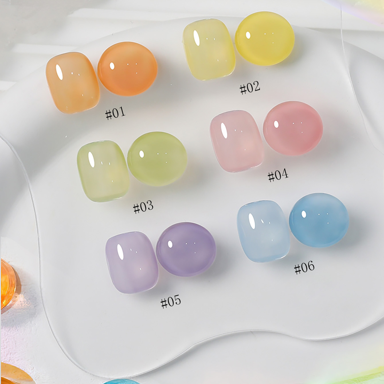 طلاء أظافر جل شفاف بألوان الدو - مراجعة Coloured Gel Set وسعره