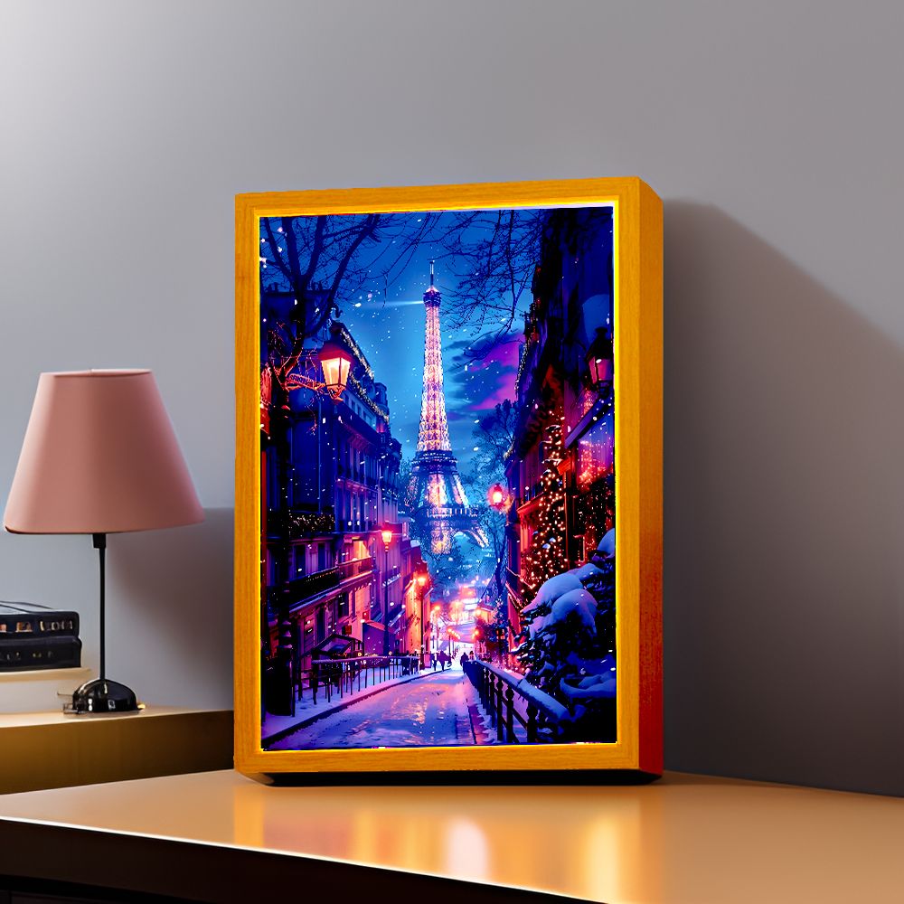 مدينة جميلة باريس اللوحة الخفي - مراجعة Photography Lighting Wall وسعره