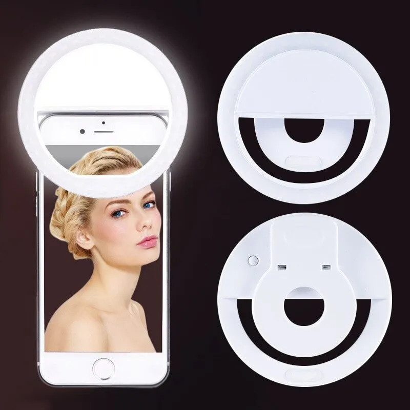 حلقة سيلفي ليد قابلة لإعادة ال - مراجعة Photography Lighting Set Up وسعره
