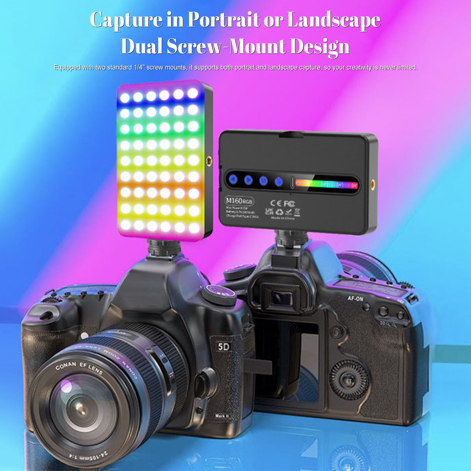 ضوء فيديو LED RGB بقوة 6.5 واط - مراجعة Photography Lighting Type وسعره