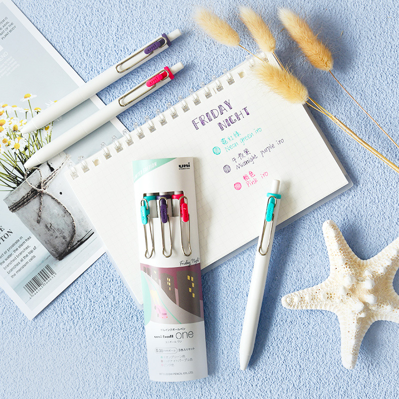 Uni-ball One Gel Pen مجموعة مح - مراجعة Coloured Gel Set وسعره