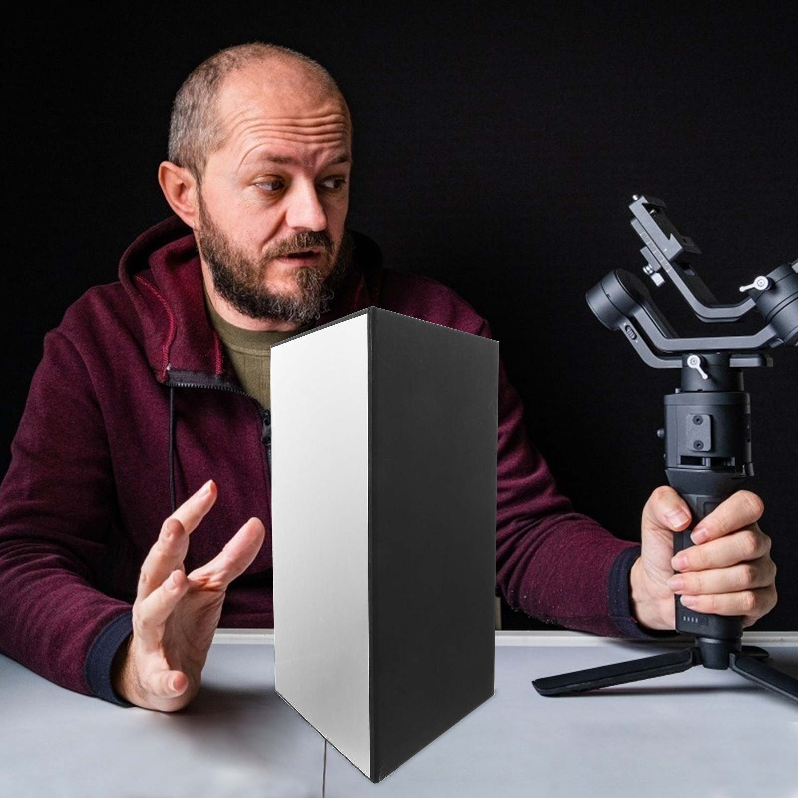 عاكس ضوء كرتوني قابل للطي مقاس - مراجعة Photography Still Life Lighting وسعره