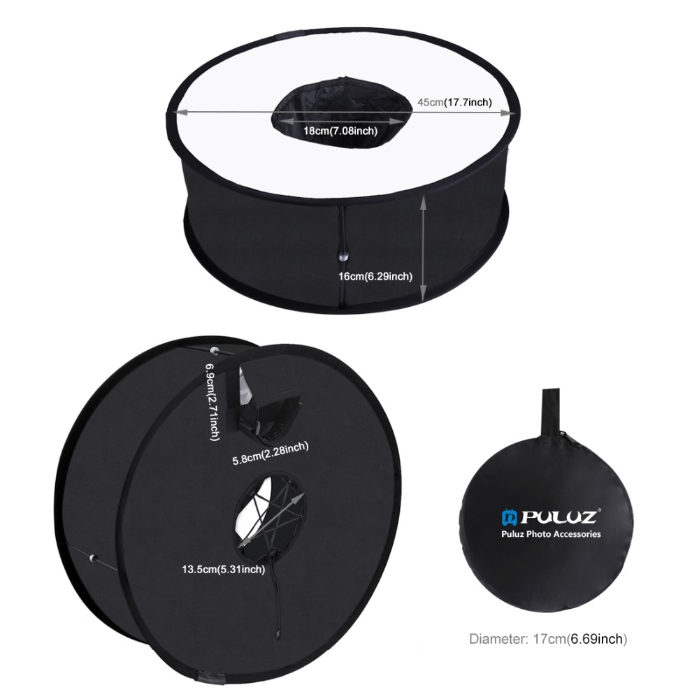 صندوق إضاءة دائري 45 سم للفلاش - مراجعة Photography Lighting Case وسعره