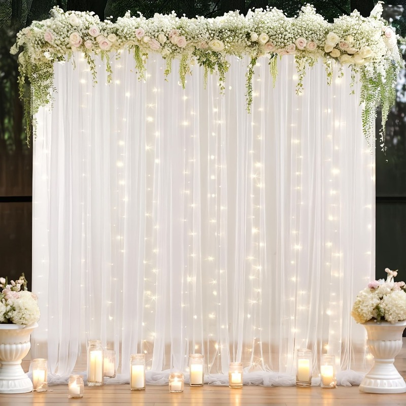 ستائر خلفية من التول مع إضاءة  - مراجعة Photography Lighting Options وسعره