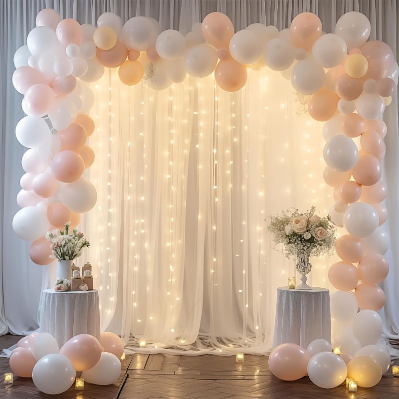 ستائر خلفية من التول مع إضاءة  - مراجعة Photography Lighting Options وسعره