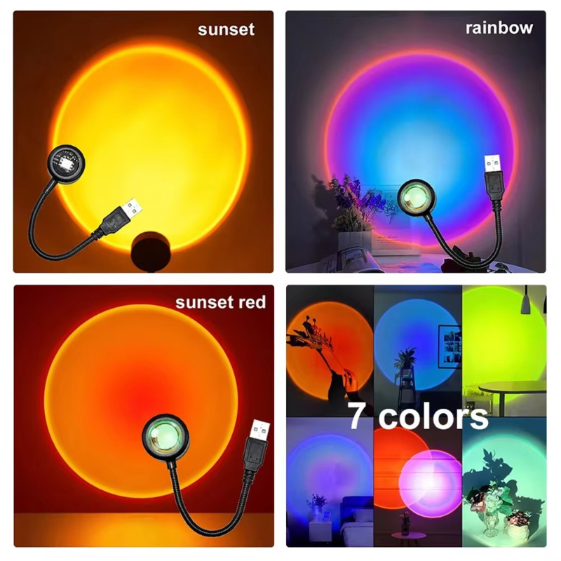 مصباح غروب الشمس LED بـ 1-4 أل - مراجعة Photography Lighting Wall وسعره