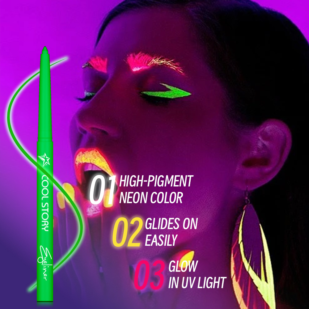 12 لون كحل فلورسنت لون الأشعة  - مراجعة Coloured Gel Set وسعره