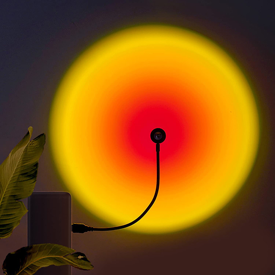 1x USB غروب الشمس مصباح LED قو - مراجعة Photography Lighting Wall وسعره