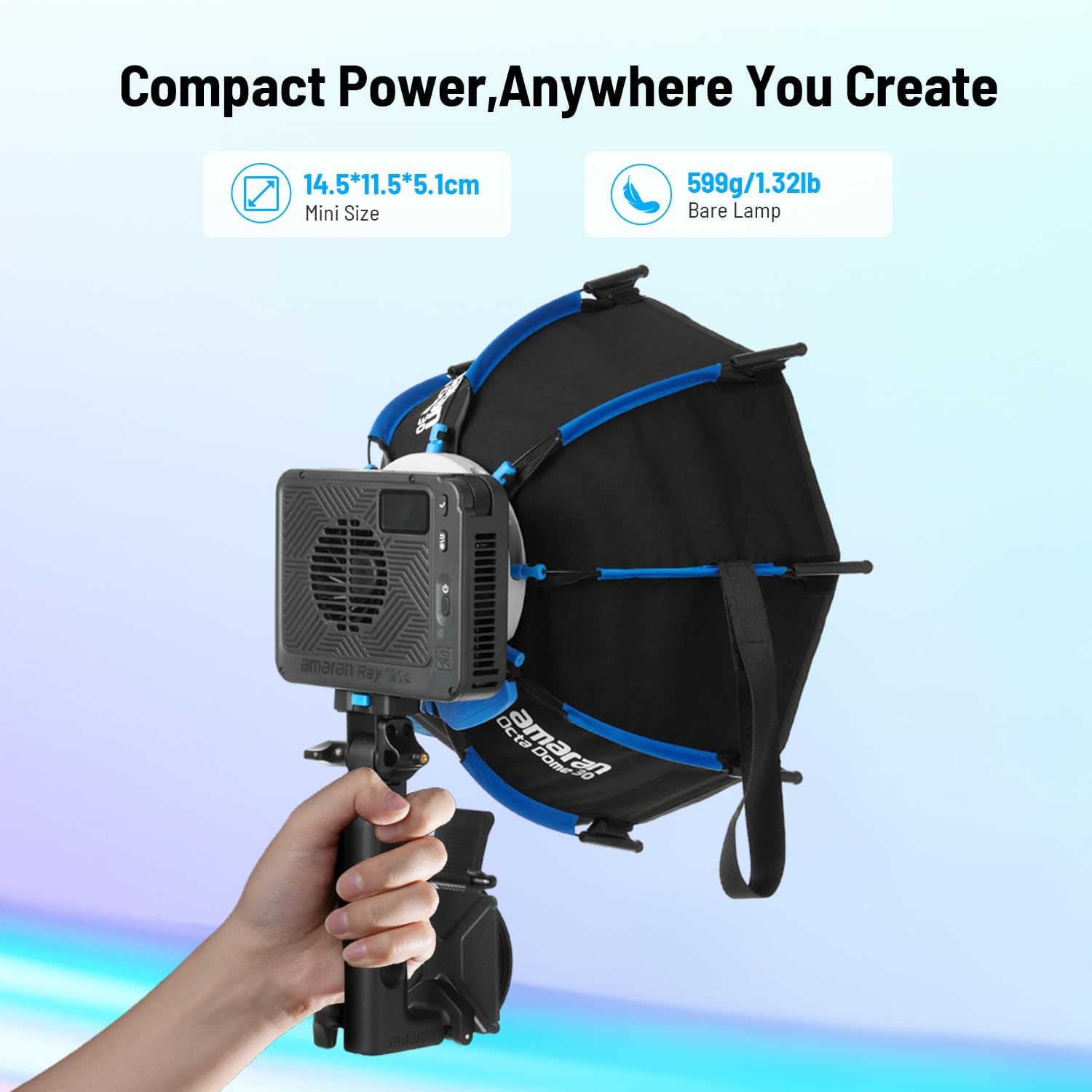 ضوء فيديو LED RGB بقوة 120 واط - مراجعة Photography Lighting Bag وسعره