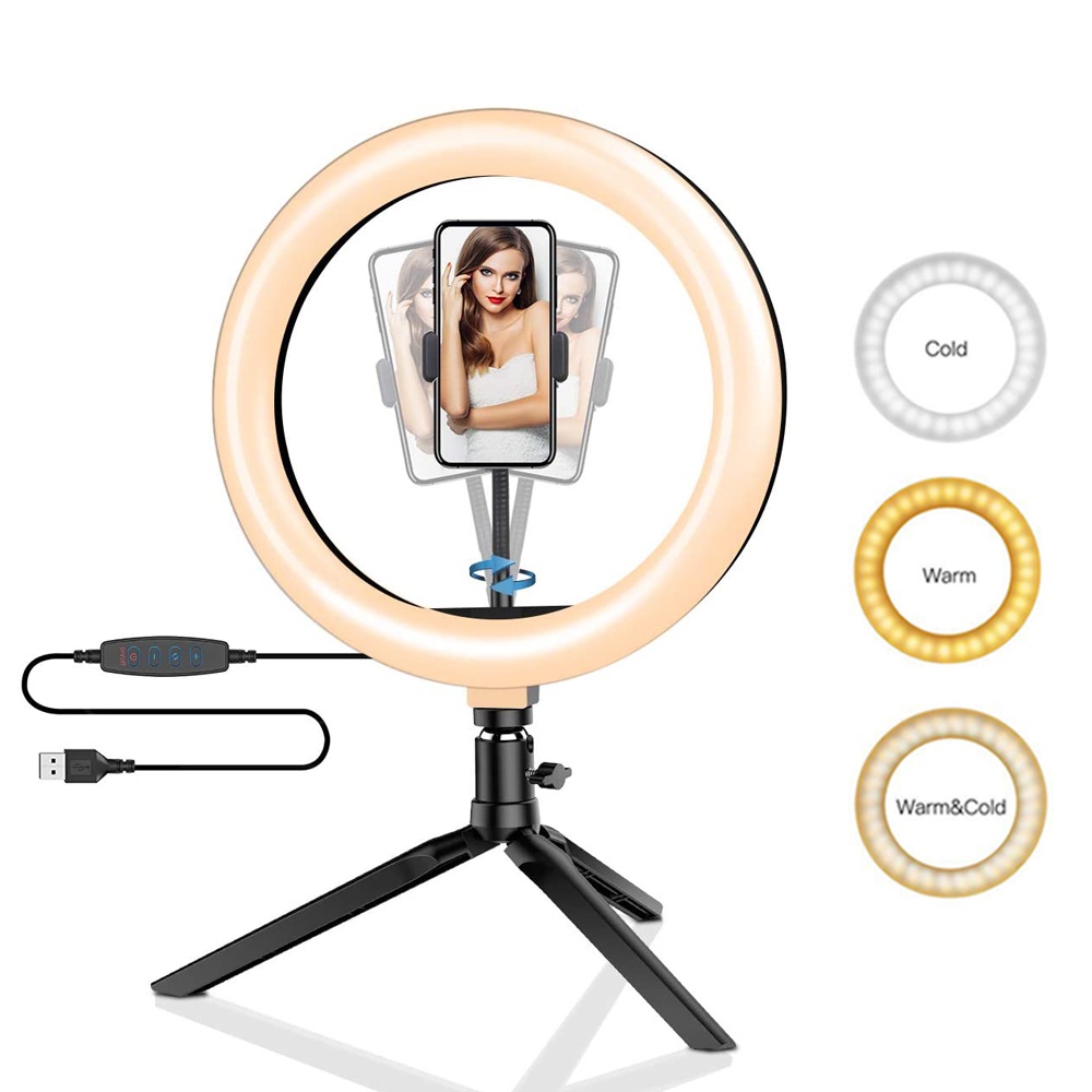 26 سنتيمتر 10 بوصة Led حلقة Se - مراجعة Photography Lighting Set Up وسعره