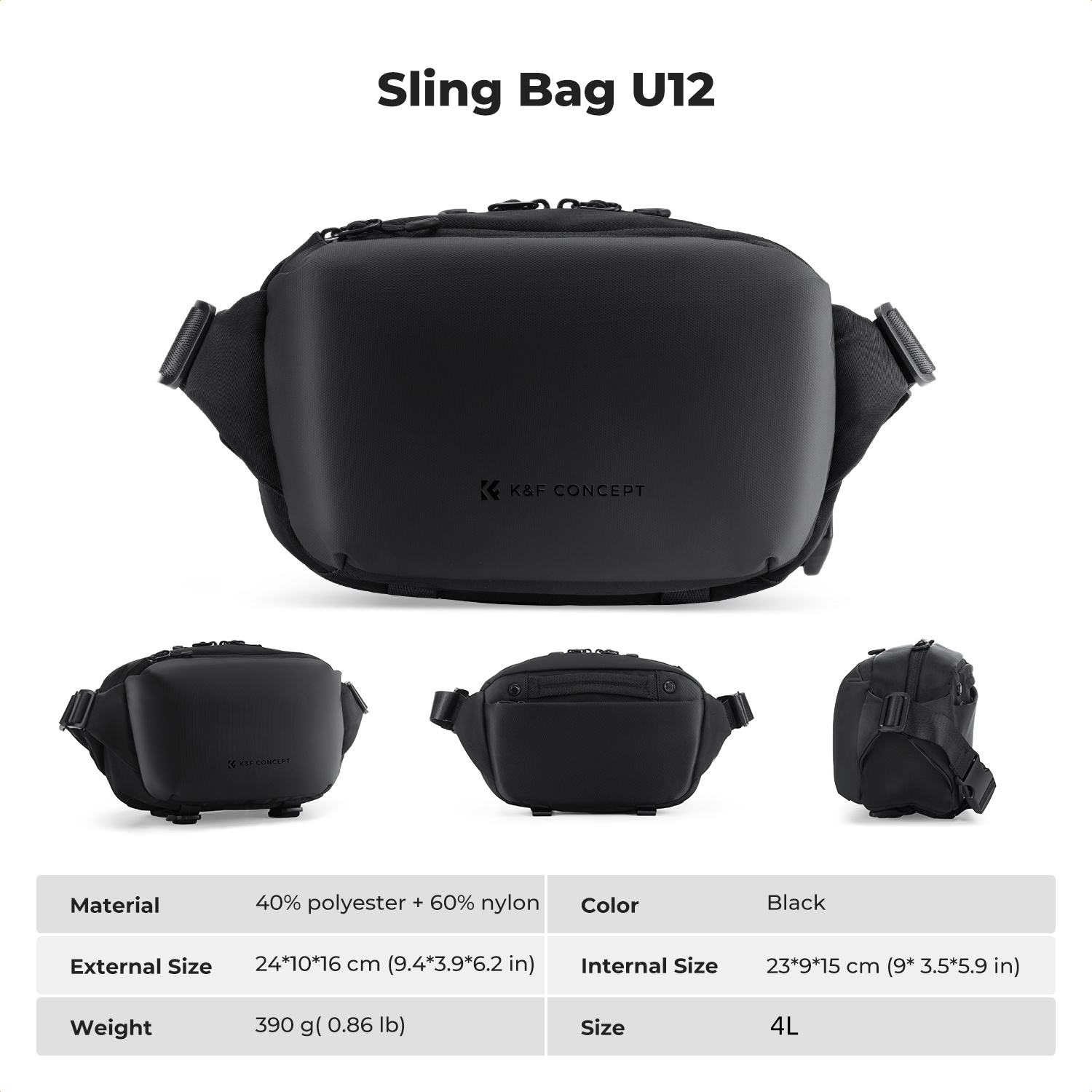 حقيبة كاميرا K&F CONCEPT 4L خف - مراجعة Photography Lighting Bag وسعره