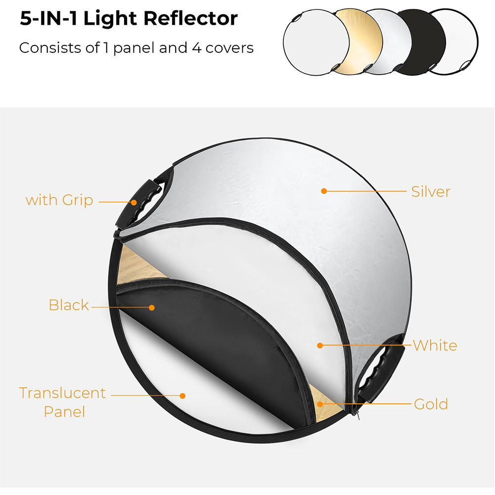 عاكس ضوء قابل للطي من MYOBO مع - مراجعة Photography Lighting Case وسعره