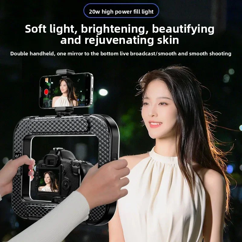 ضوء LED حلقي محمول باليد جديد  - مراجعة Photography Lighting Set Up وسعره