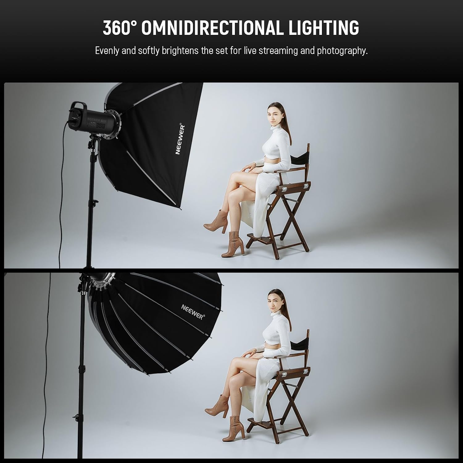 صندوق إضاءة بارابولي مع قاعدة  - مراجعة Photography Lighting Bag وسعره