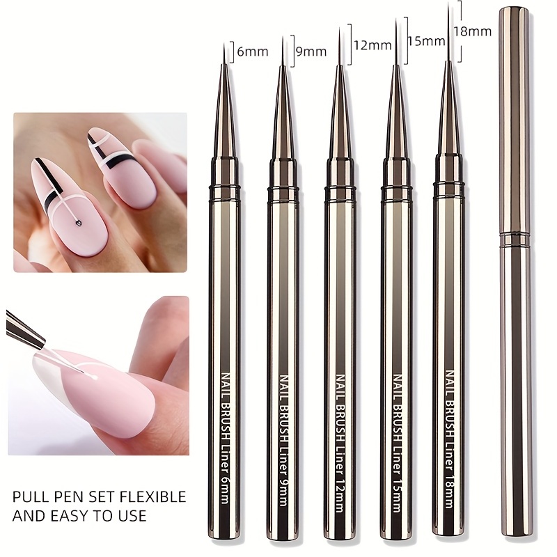 5 قطعة مسمار الفن بطانة فرش رس - مراجعة Coloured Gel Set وسعره