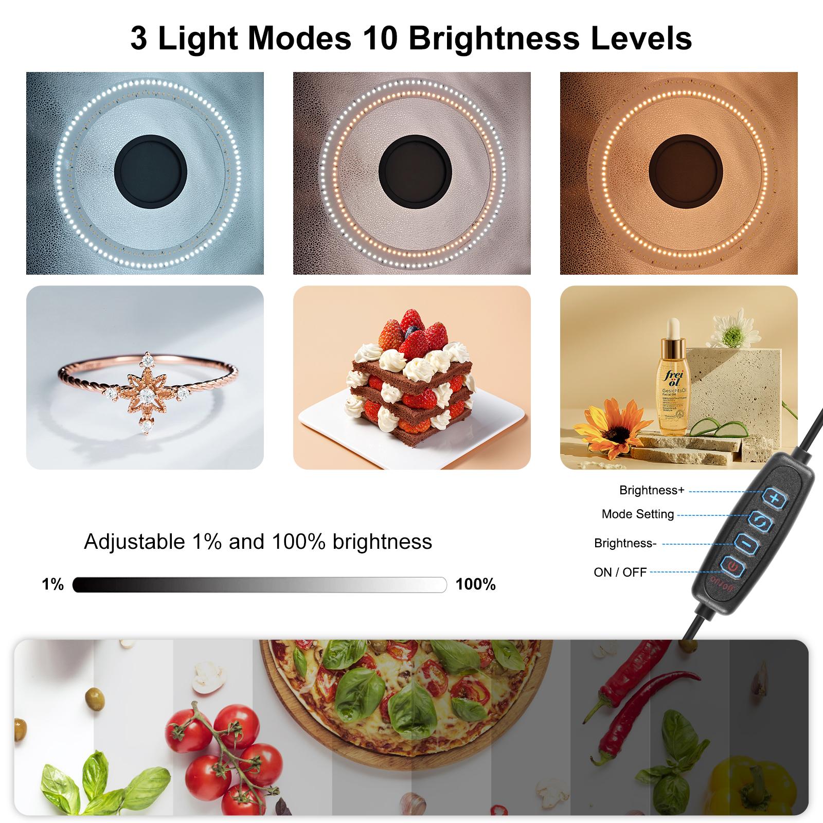PULUZ إضاءة حلقية محمولة قابلة - مراجعة Photography Lighting Type وسعره