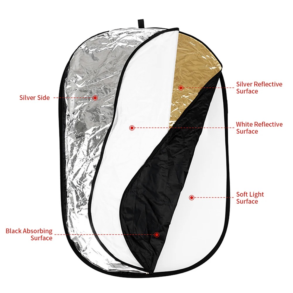 عاكس ضوء محمول قابل للطي 5 في  - مراجعة Photography Lighting Bag وسعره