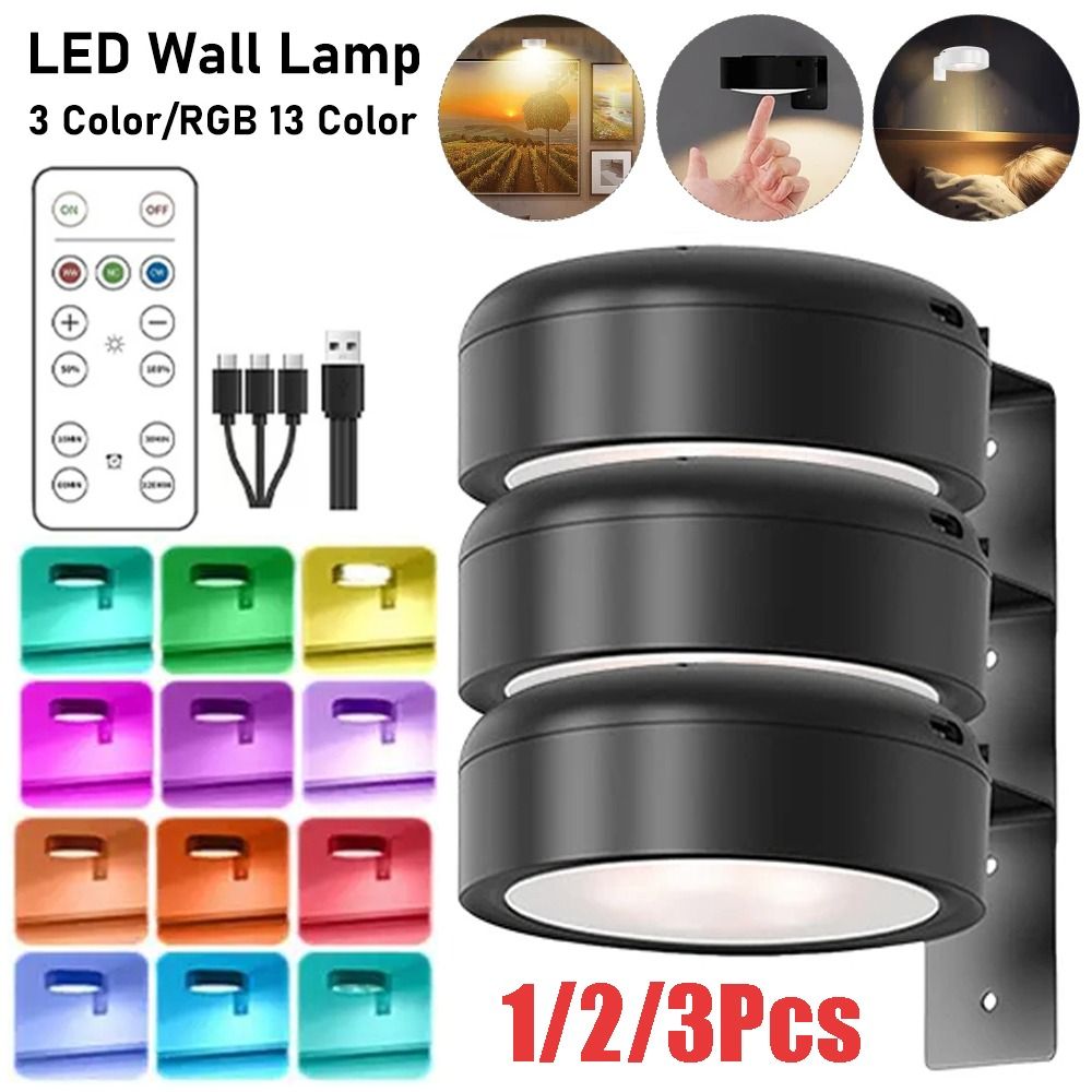 1/2/3 قطعة مصباح LED مغناطيسي  - مراجعة Photography Lighting Wall وسعره