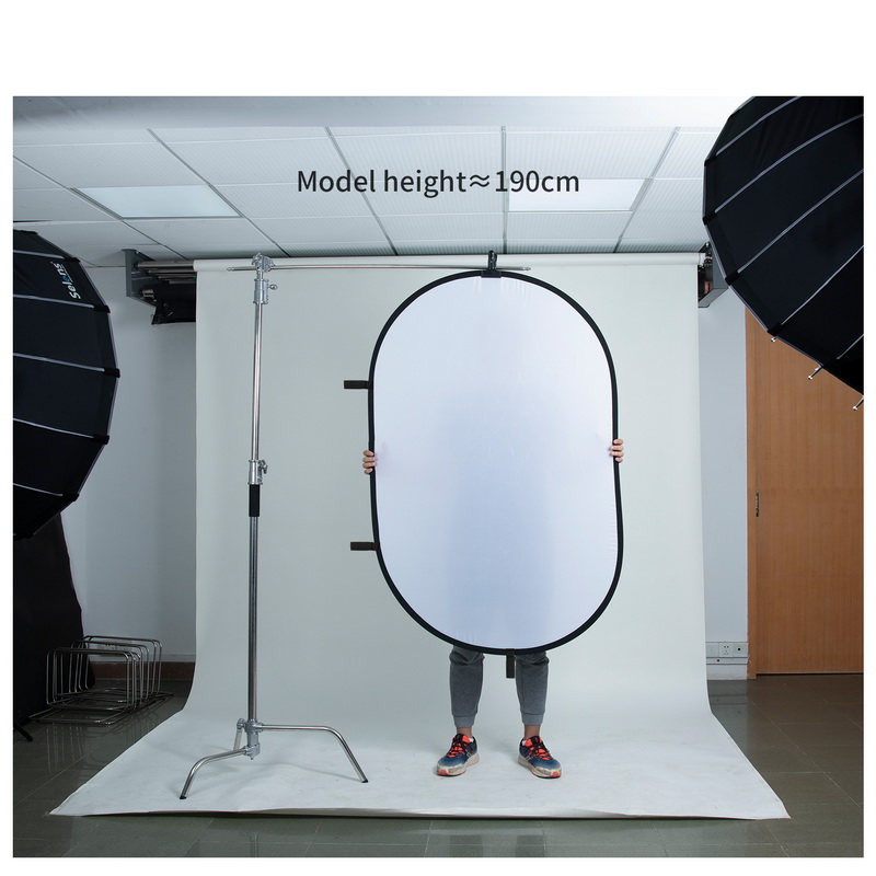 100X150CM طوي البيضاوي عاكس لي - مراجعة Photography Lighting Bag وسعره