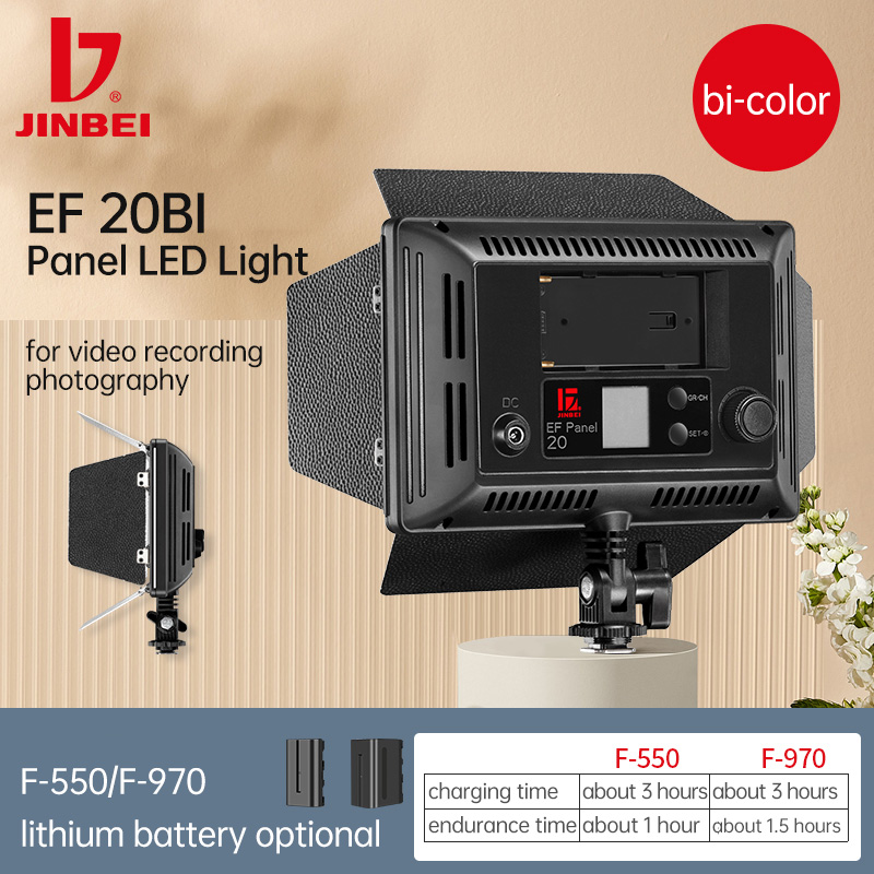 ضوء فيديو LED من JINBEI طراز E - مراجعة Photography Lighting Options وسعره